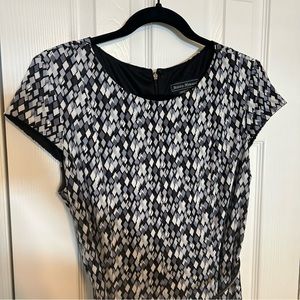 Jessica Howard Geometric Print Dress - Size 14P